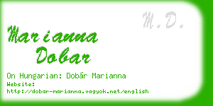 marianna dobar business card