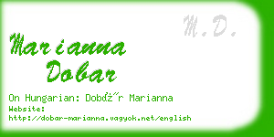 marianna dobar business card